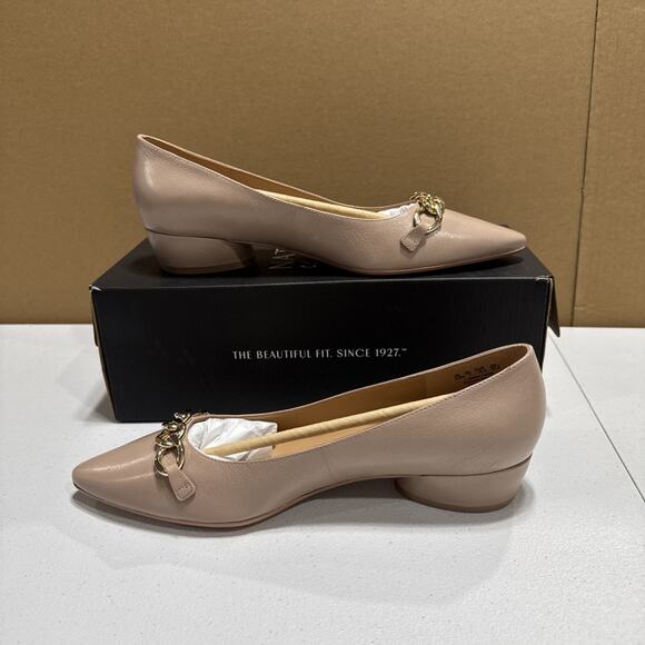 Naturalizer Becca Flat Warm Fawn Tan Leather Shoes Sz 9.5W Slip On H7019L6251 - Picture 3 of 12